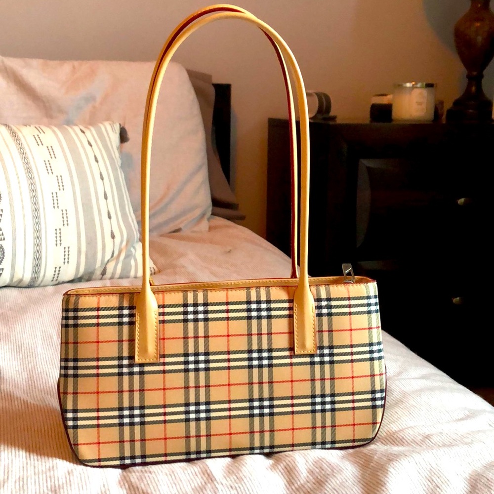Plaid shoulder bag